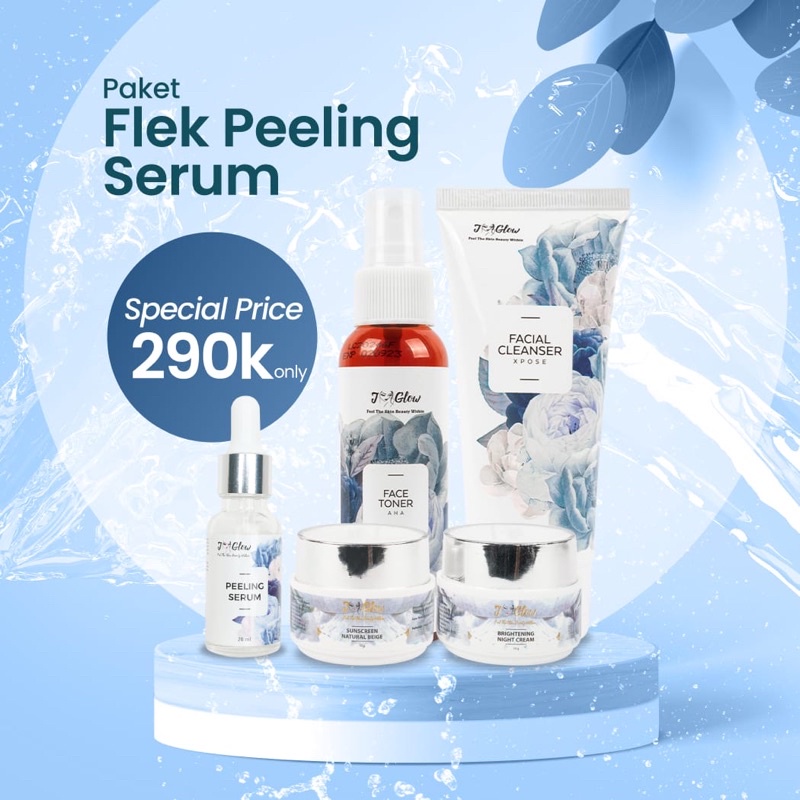 [BEST SELLER] Jglow Paket Flek Serum Peeling