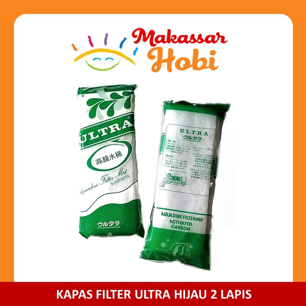 Kapas ULTRA HIJAU Busa Filter Mat Media Aquarium Akuarium Kolam Ikan