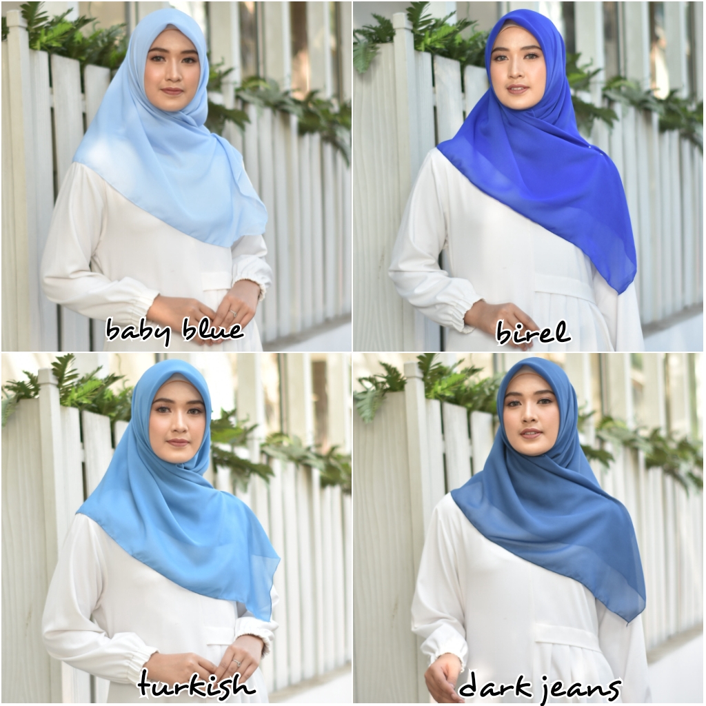 [COD] Bella Square Polycotton 40 Warna Hijab Segiempat