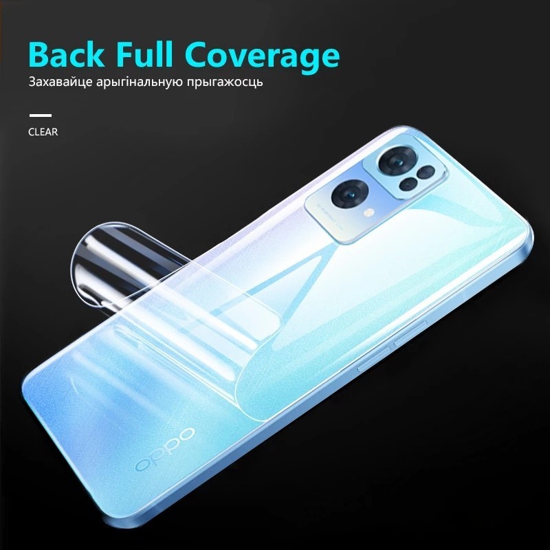 OPPO RENO 7 5G OPPO RENO 7Z 5G ANTI GORES PLASTIK BELAKANG CLEAR BENING JELL BACK ANTI JAMUR SKIN GARSKIN PELINDUNG BELAKANG RENO 7 Z 5G