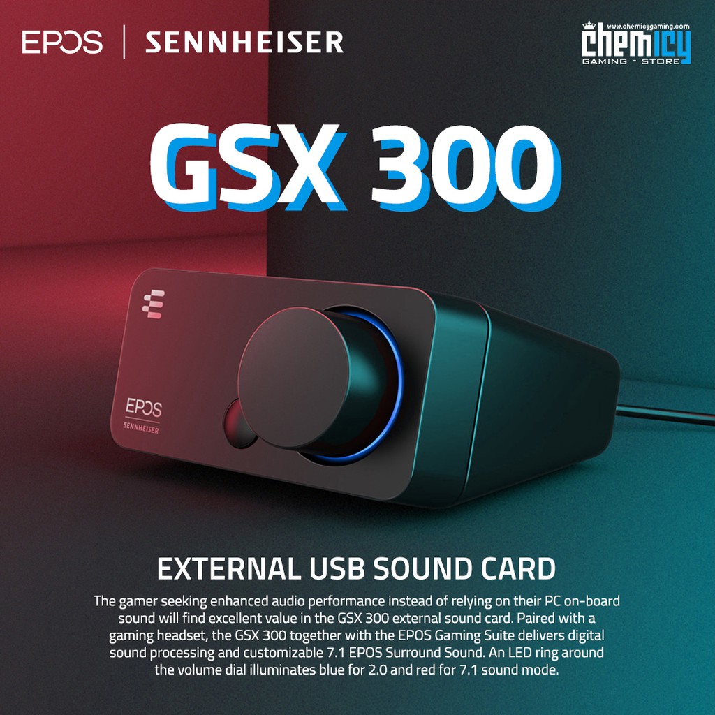 EPOS I Sennheiser GSX 300 Gaming DAC External Sound Card