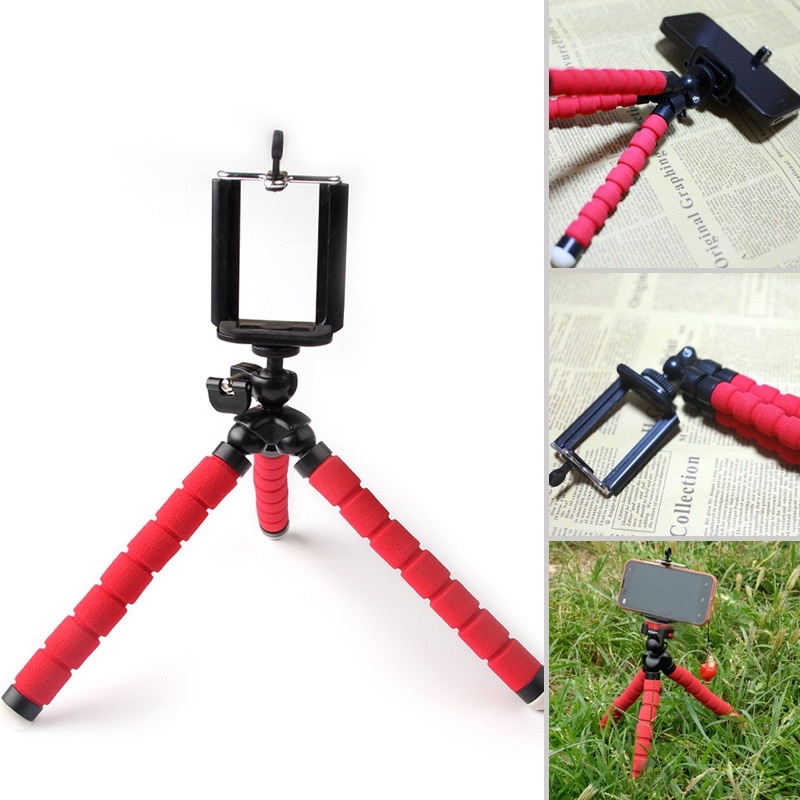 COOLJIER Mini Tripod Octopus for Action Camera/ HP- Black