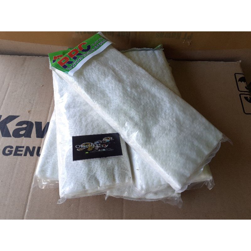 Gasbul racing putih anti panas anti bakar peredam knalpot glaswol glasswool