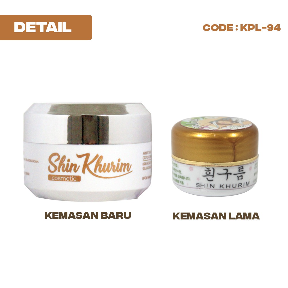 SHIN KHURIM CREAM kurim sinkurim cream krim krem kream pemutih pencerah memutihkan ketiak ketek armpit dan selangkangan leher dan ketiak ampuh bpom deodorant tawas deodoran perawatan tubuh &amp; kecantikan