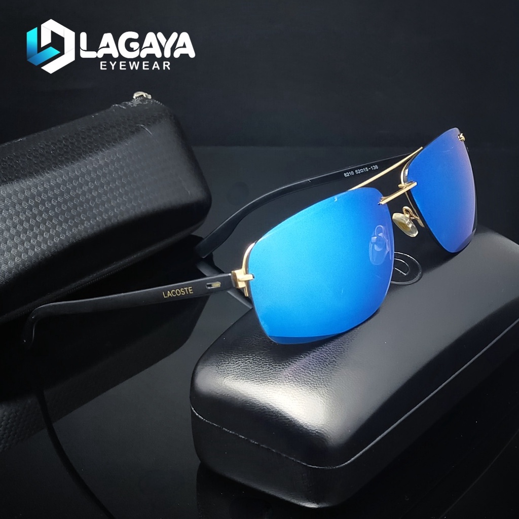 KACAMATA PRIA POLARIZED LACOSTE ANTI SILAU ANTI UV, KACAMATA BERKENDARA, KACAMATA MEMANCING, KACAMAT