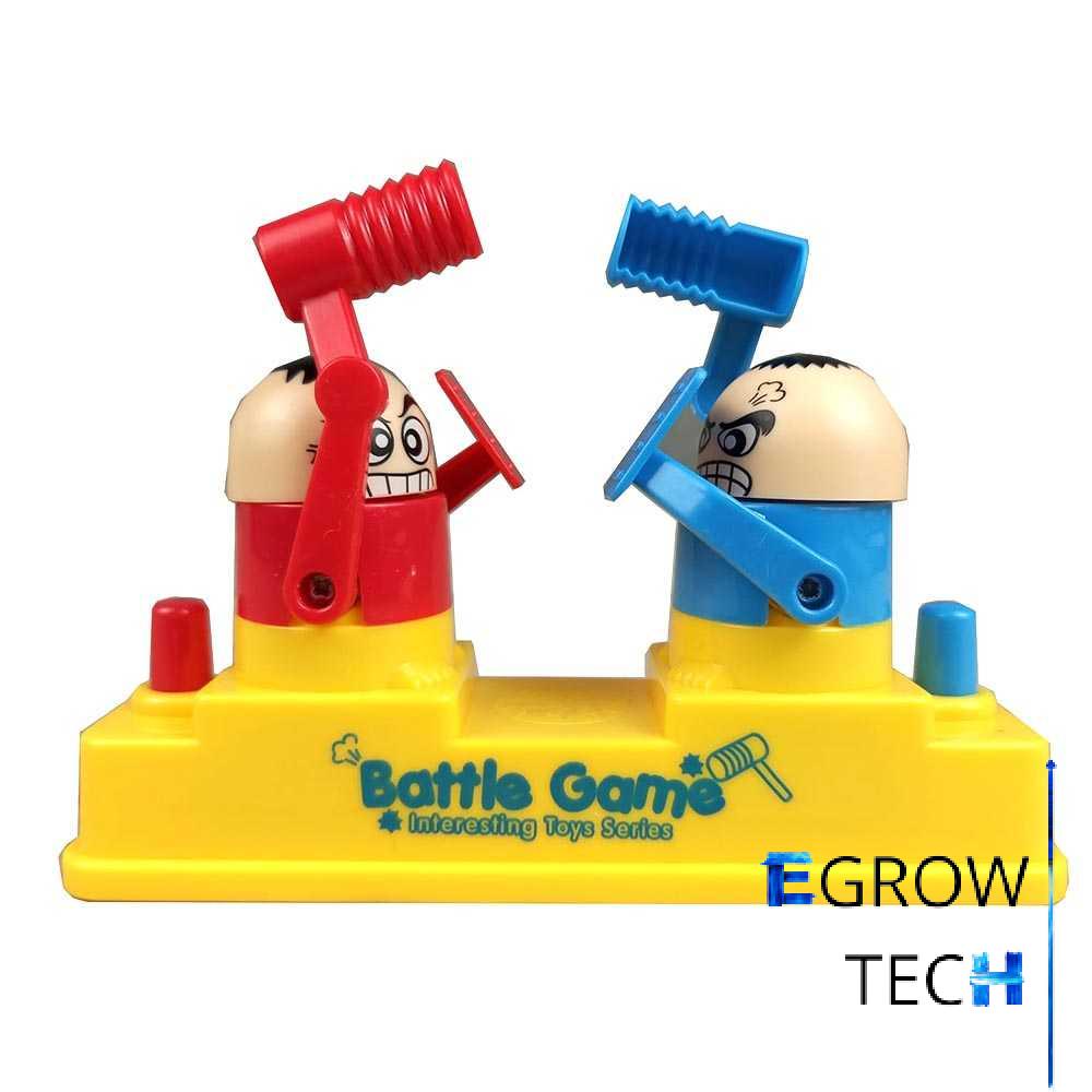 EGROW PK Permainan Kontes Pukul Palu Hammering Board Battle Games - X023-8