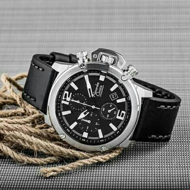 Jam alexandre Christie AC 6487MC black silver