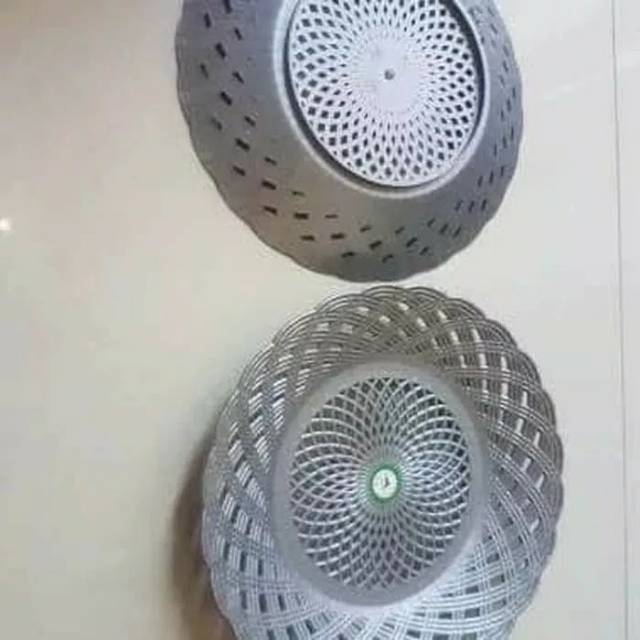 piring lidi plastik - piring rotan plastik - piring buah plastik