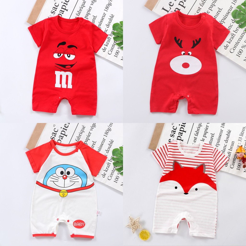 BABY STORE01 - ROMPER BAYI LAKI-LAKI PEREMPUAN LENGAN PENDEK TULISAN BABY JUMPER PAKAIAN BAYI