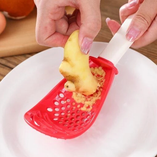 Creative Multifunctional Grinding Cooking Spoon,Mashing and Draining Colander Grinding Ginger Kitchen Gadgets