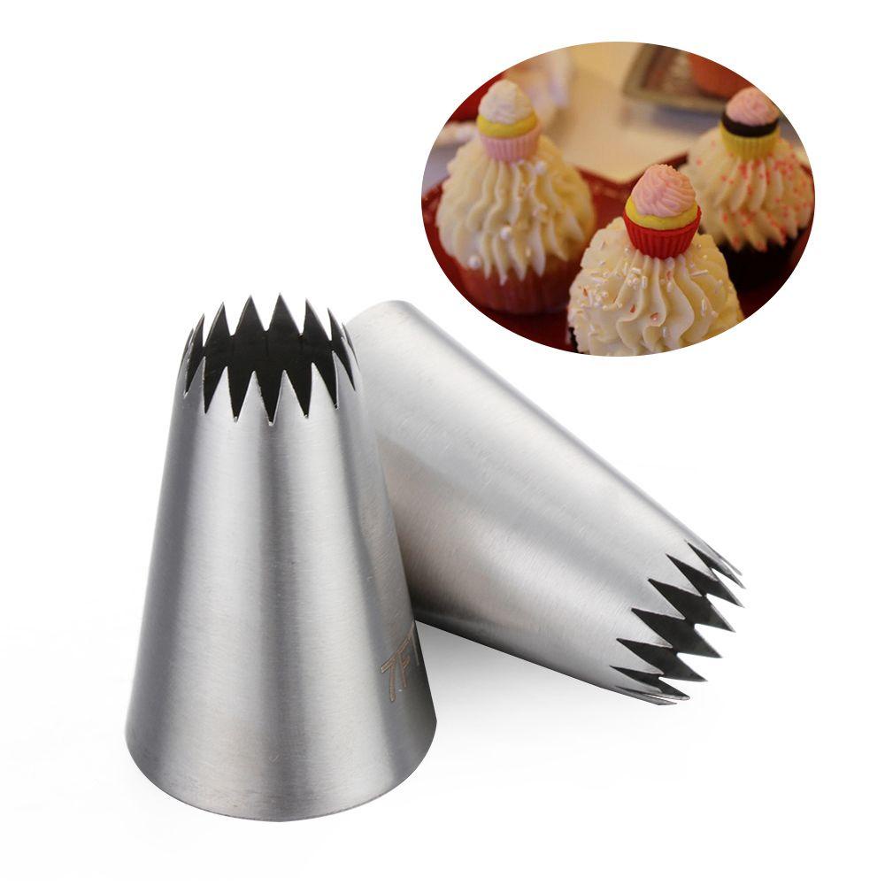 Terpopuler #7ft Icing Piping Nozel Rusia Aksesoris Dapur Pastry Tips Stainless Steel Cupcake Ice Cream Alat