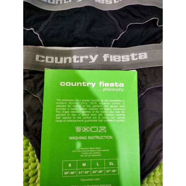 CELANA DALAM COUNTRY FIESTA / CD COUNTRY FIESTA 1 BOX ISI 2