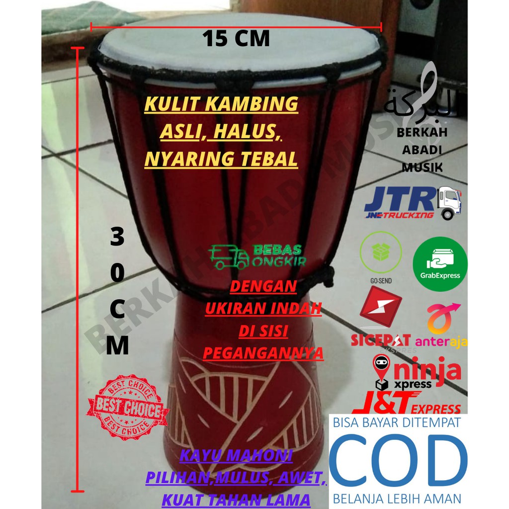 JIMBE 30CM JIMBE SEDANG JIMBE ALAT MUSIK 30 CM JIMBE 30 CM Jimbe ukuran 30CM Jimbe ukuran 30 CM gend