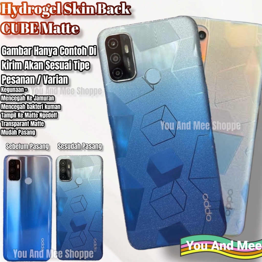 Samsung A53-5G A33 A73 A72-5G A52-4G A52S-5G A32-4G A22-4G/5G A12 A03 A03Core A03S M12 M22 M32 Hydrogel MineCraft CUBE Block Dirt CubA/Hidrogel Skin-Garskin Glitter-Gliter/Anti Gores Belakang Bening Clear Back/Stiker Carbon-karbon Sticker S Core Diamond