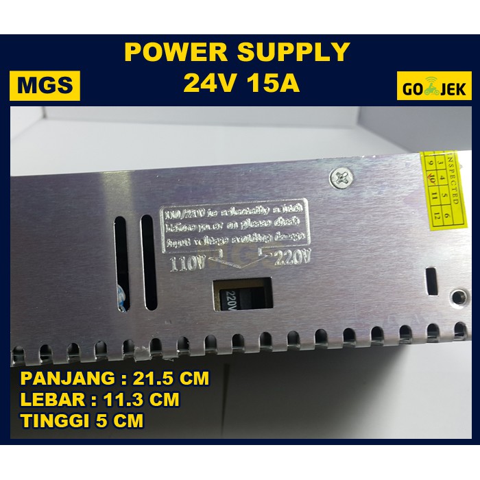 Power Supply 24v 15a Kualitas B