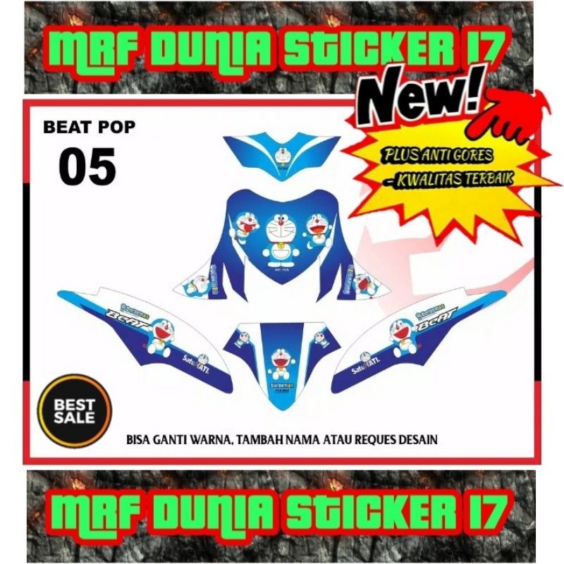 sticker dekal beat pop full body decal beat pop stiker  beat pop motor beat pop full body 05
