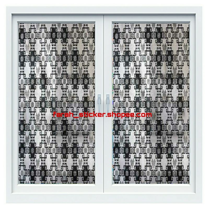 STIKER/STIKER KACA/STIKER KACA JENDELA MOTIF BATIK WARNA