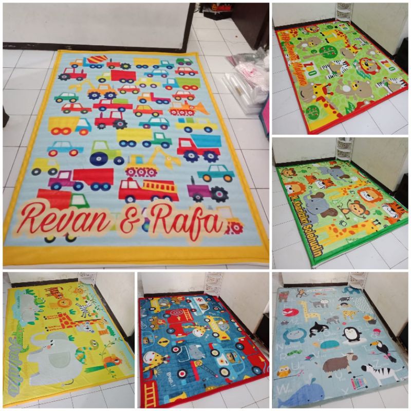KASUR BUSA KASUR BONEKA KASUR KARAKTER KARPET MOBIL KARPET ALFABET PLAYMATE ANIMAL PLAYMATE ALFABET 
