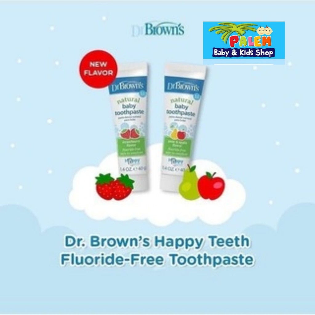 Dr Brown Natural Baby Toothpaste/pasta gigi