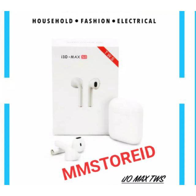 Headset Bluetooth Airpods Tws I10 Max Wireless Sport I10 Max Versi 5 0 Shopee Indonesia