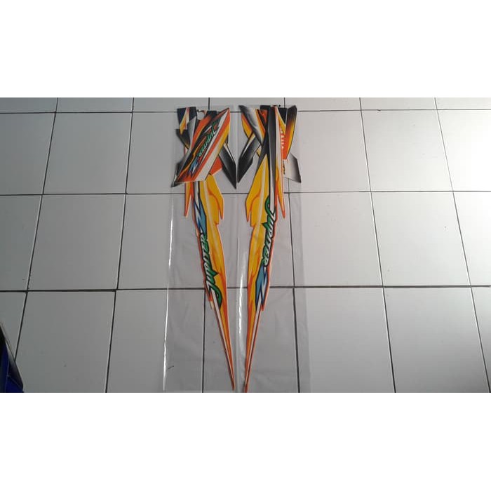 Stiker Striping Motor Yamaha Jupiter Z 2005 Orange