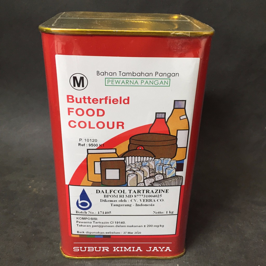 

Butterfield Food Coloring Tartrazine / Pewarna makanan Tartrazine