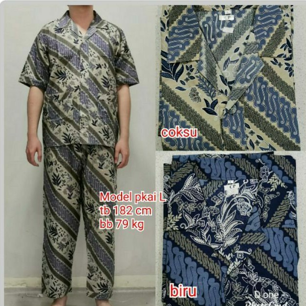 Cp piyama batik katun halus