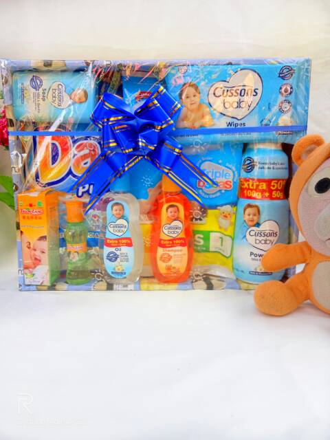 Parsel bayi  murah/baby gift  set/kado bayi (ukuran 31×24×6 cm)-1