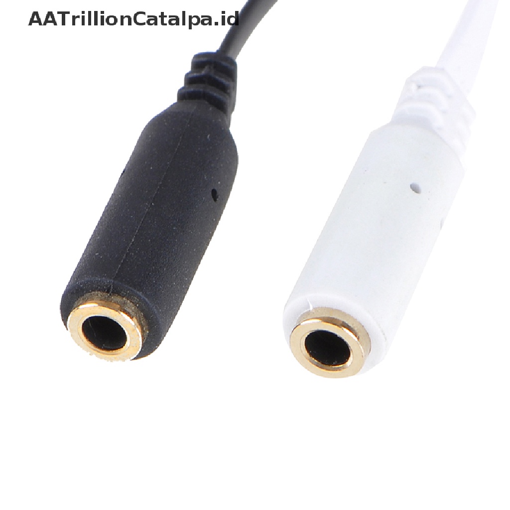 (AATrillionCatalpa) Kabel extension audio jack 3.5mm Male Ke female Untuk headset