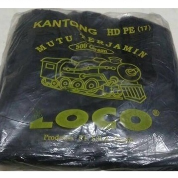 

KANTONG PLASTIK LOCO HD PE 17 HITAM TEBAL