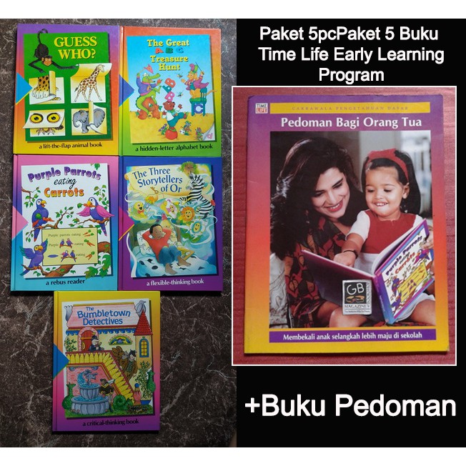 Paket 5 Buku Time Life Early Learning Program plus 1pc Buku Pedoman