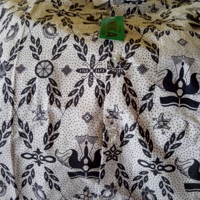 Batik keris sekolah biru