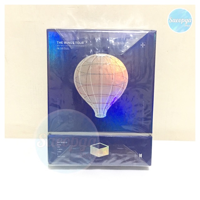 BTS - WINGS TOUR SEOUL DVD CONCERT OFFICIAL MD BIGHIT ENT RM JIN SUGA JHOPE JIMIN V JUNGKOOK JK