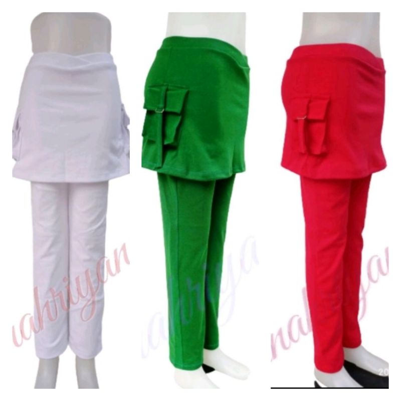 Celana senam rok kantong tc spandex