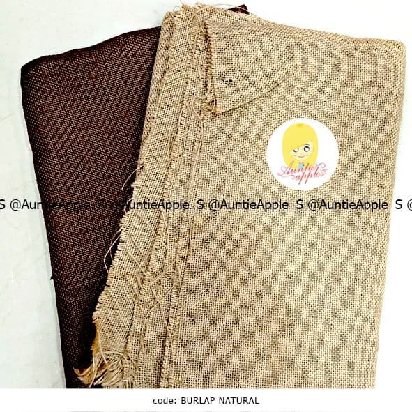 Kain Goni - 150X100Cm - Kain Burlap Goni/Kain Jute/Karung Goni/Kain Rami 4 Warna