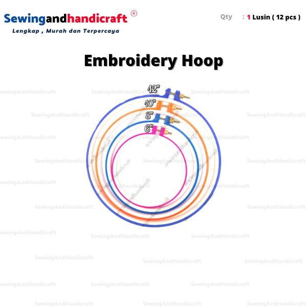 Embroidery Hoop/Pembidangan/Ring Sulam/Ram Plastik