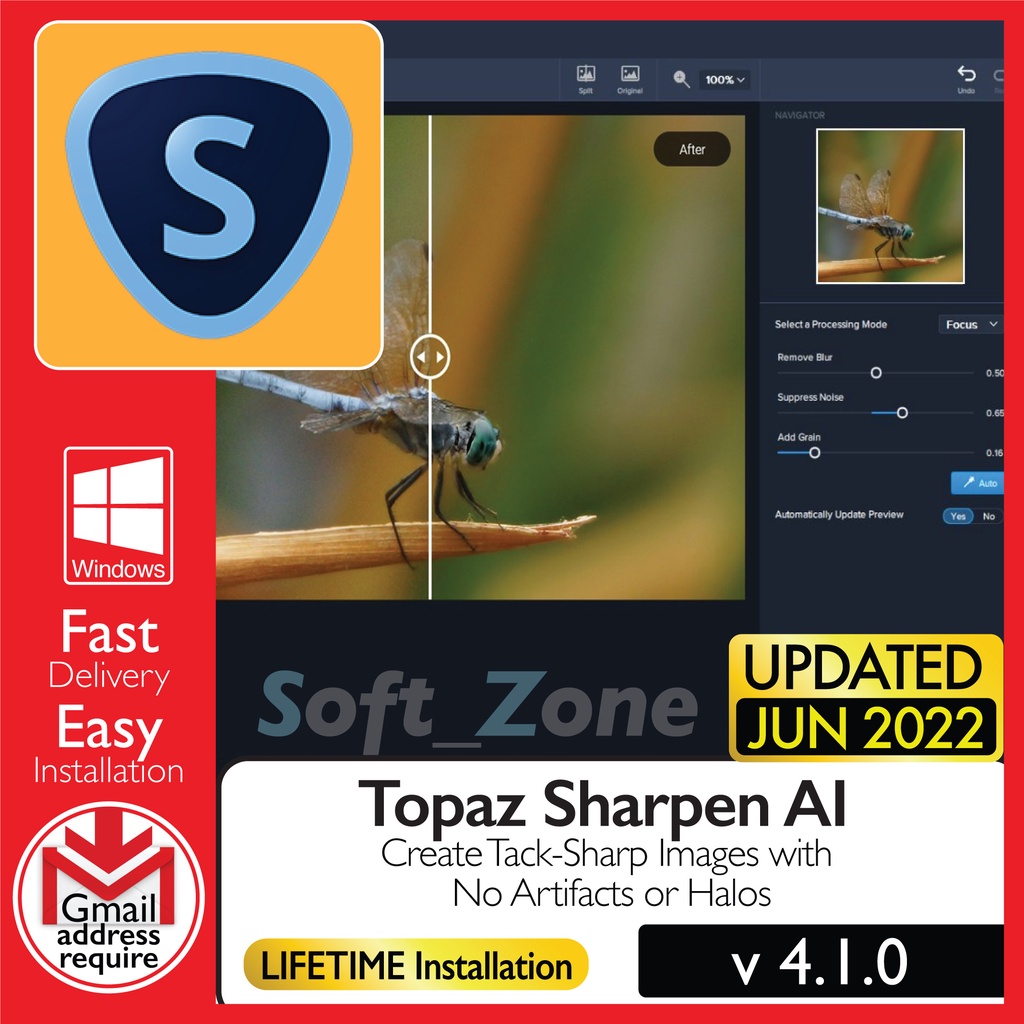 

Tpz Shrpn AI v4.1.0 - Crt Tck-Shrp Imgs wth N Artfcts r Hls [WINDOWS x64] - Dgtl Dwnld