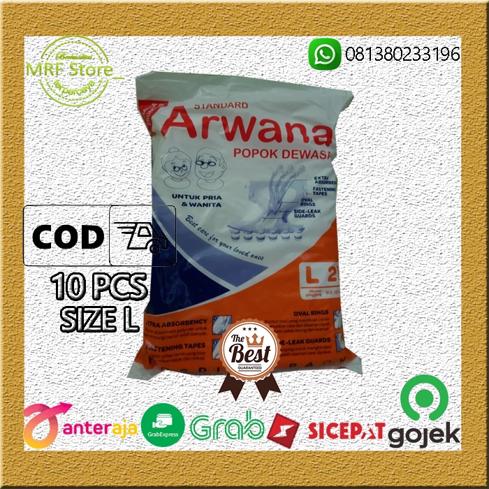 TERLARIS 10 PCS POPOK PEREKAT DEWASA ANTI BOCOR SIZE (M,L,XL)