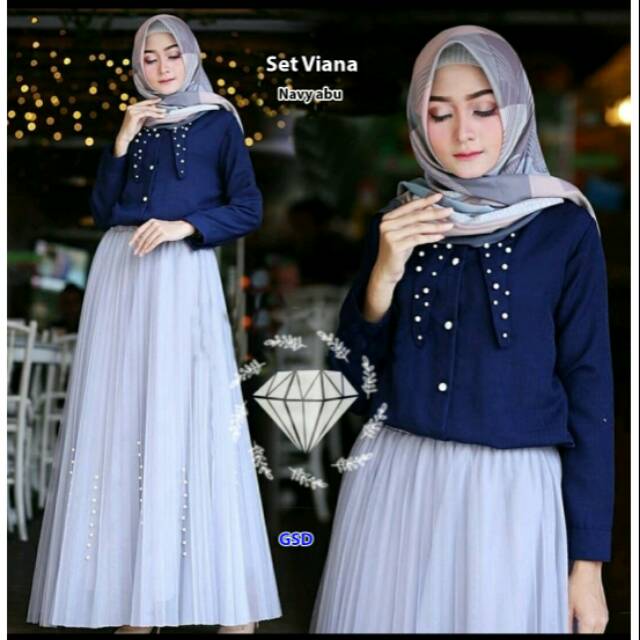 Baju Muslim Set Rok VIANA