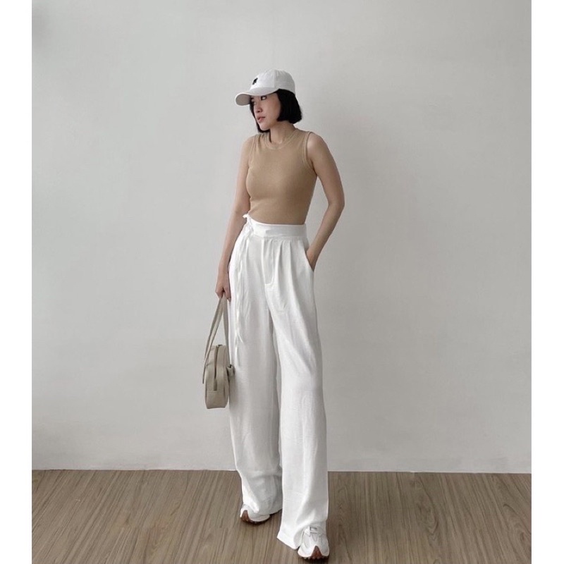 VIOthelabel | Ha-Ri Culotte Airflow Tali Samping / kulot panjang wanita / kulot highwaist-2