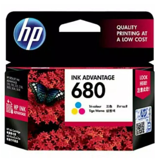 READY STOK HP 680 Tinta Katrik / Ink Cartridge 680 Black / Hitam / Colour / Color / Warna