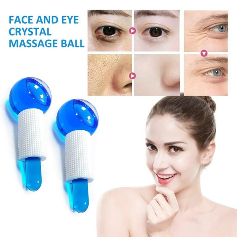 Ice Globe Roller Facial skincare cold roller massage facial ice ball Bola es alat pijat wajah