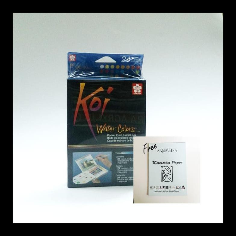 

READY STOK SAKURA KOI WATERCOLOR POKET - 24 WARNA PERALATAN MELUKIS TERMURAH PING LENGKAP