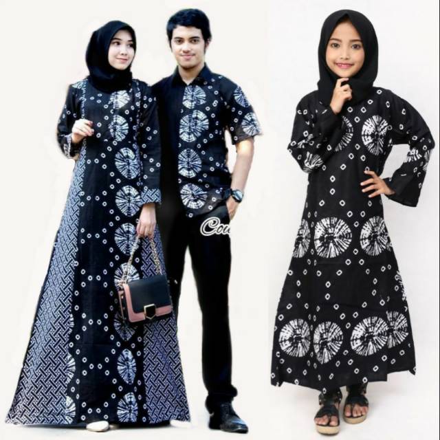  Baju  Couple  Set Busana Muslim Pria Dan Wanita Gamis  