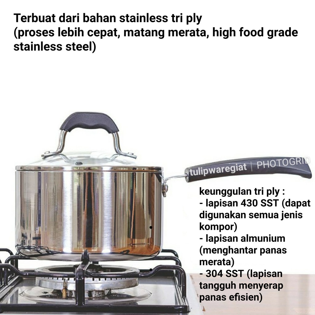 Twin Tulipware SAUCE PAN 18 cm Tulipware Kita