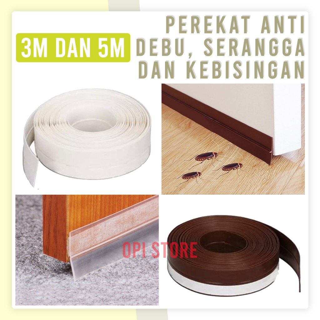 

Karet Lis Penutup Celah Pintu Bawah Door Bottom Weather Dust Seal
