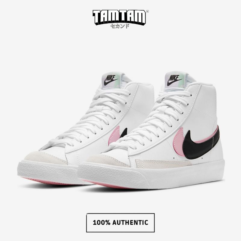 NIKE BLAZER MID 77 BLACK WHITE ARTICH PUNCH GS