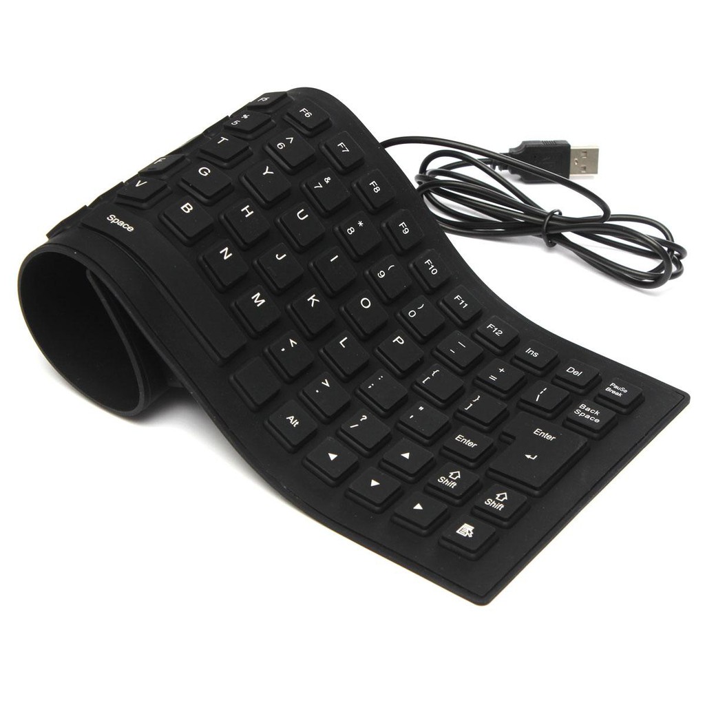 Trend-Paket 2in1 Keyboard Flexible Plus OTG Mikro/Type C Andorid/IOS Untuk HP Android Or Laptop/PC