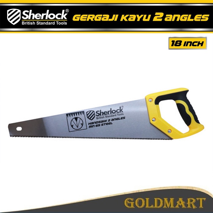 Gergaji Kayu 2 Angles 18&quot; inch Original Sherlock