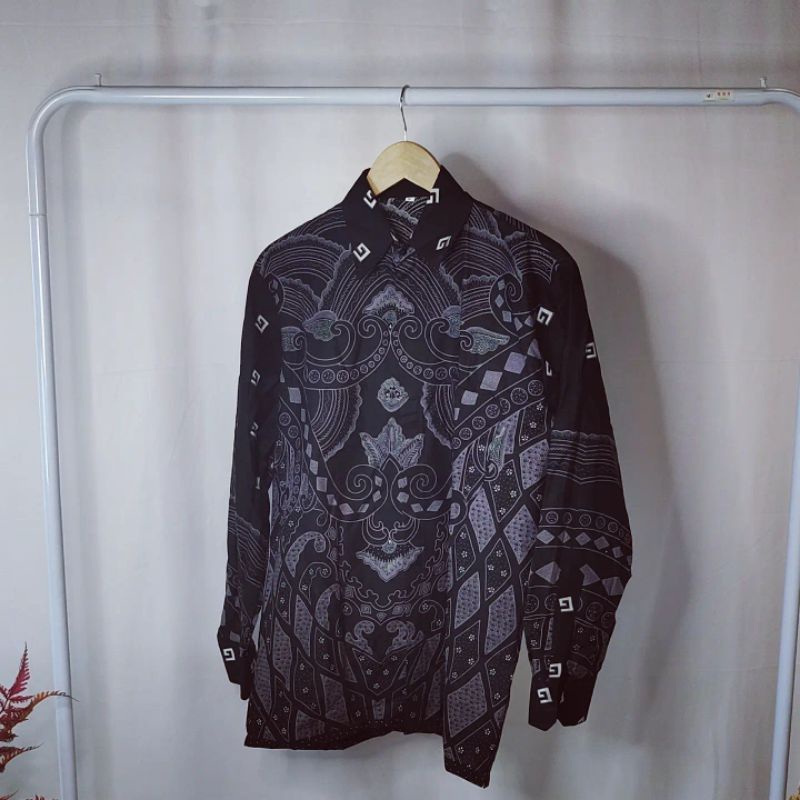 Batik pria lengan panjang Lampung